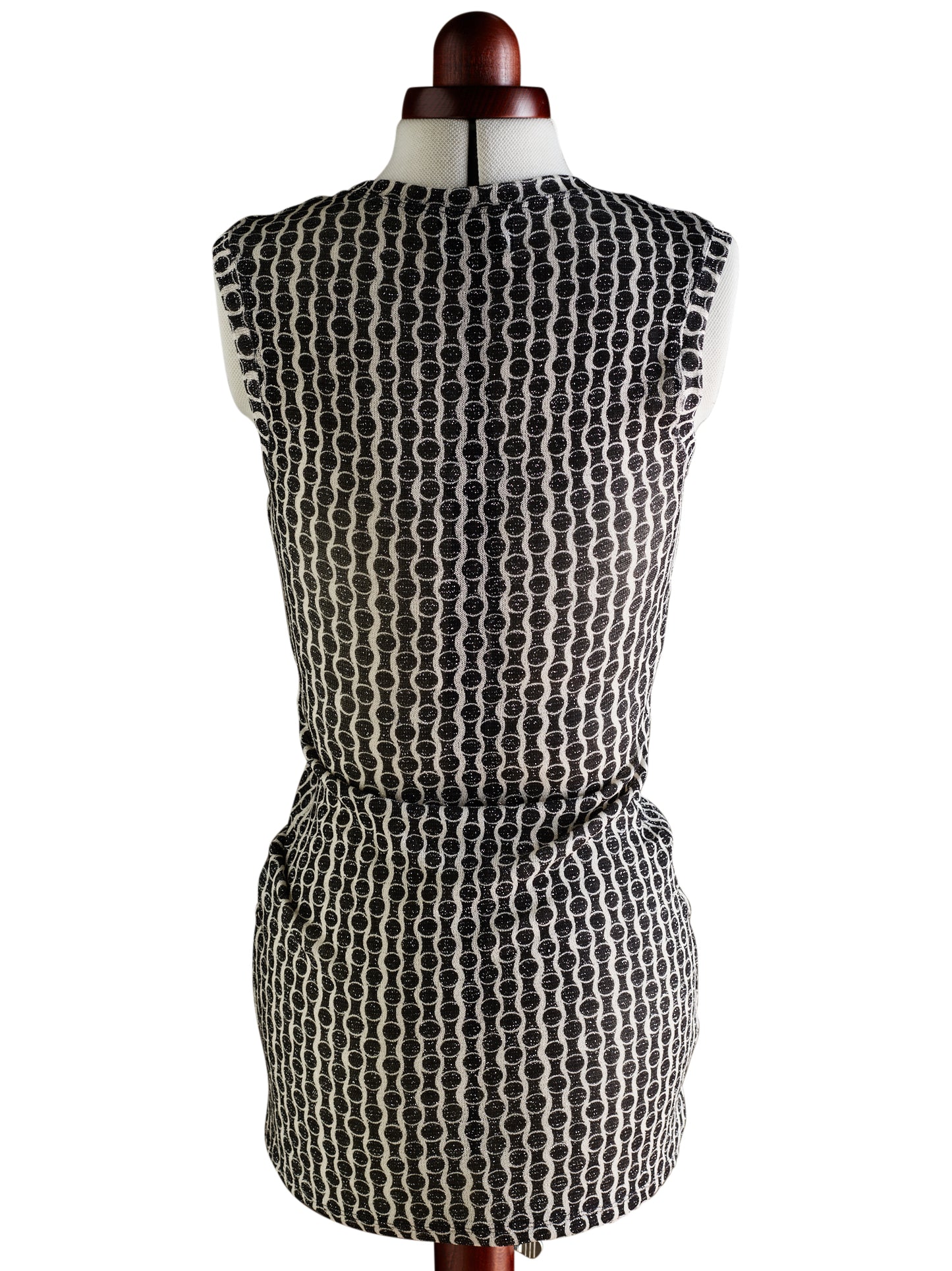 Grace Glittery Patterned Jersey Short Dress