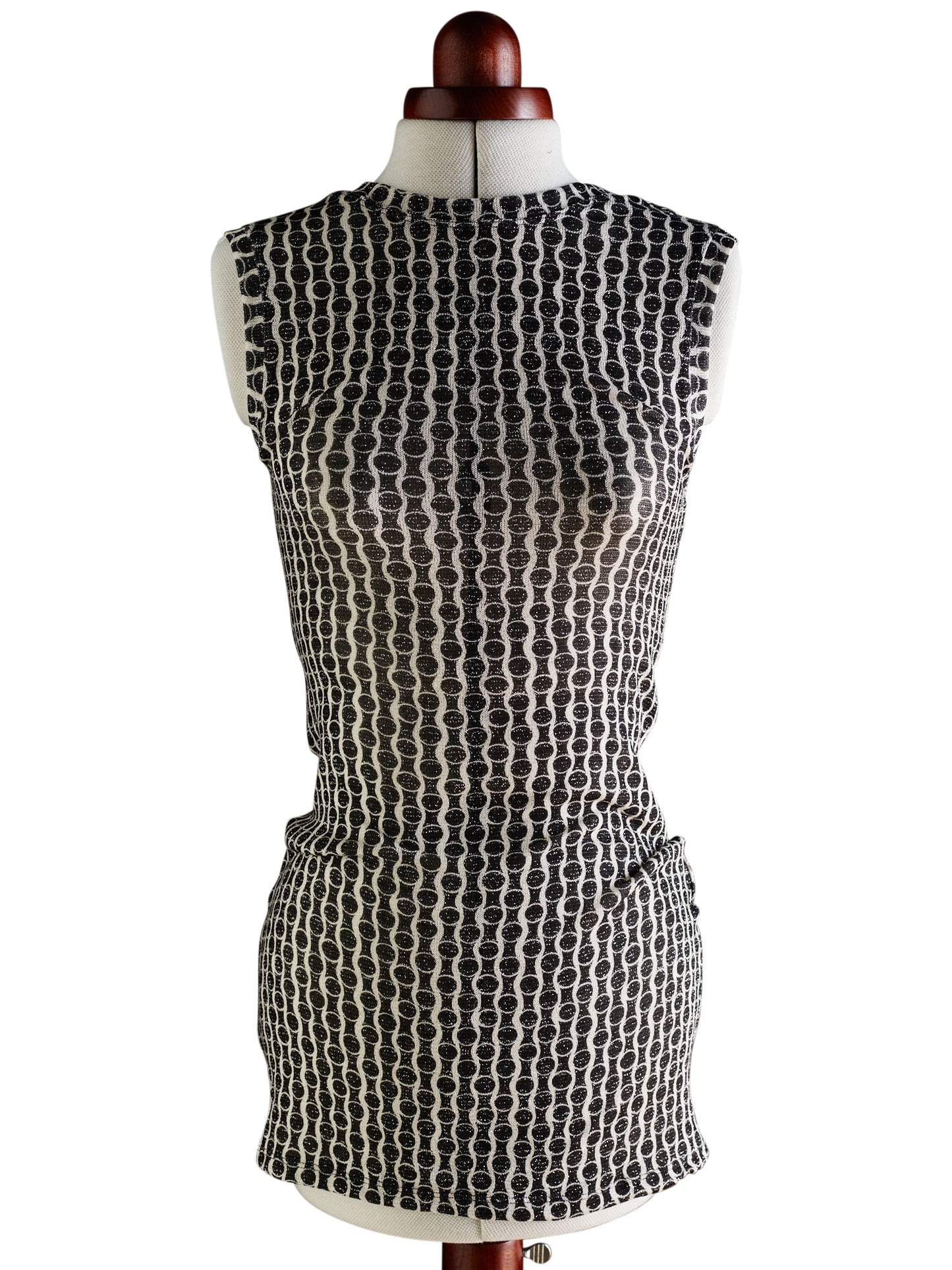 Grace Glittery Patterned Jersey Short Dress