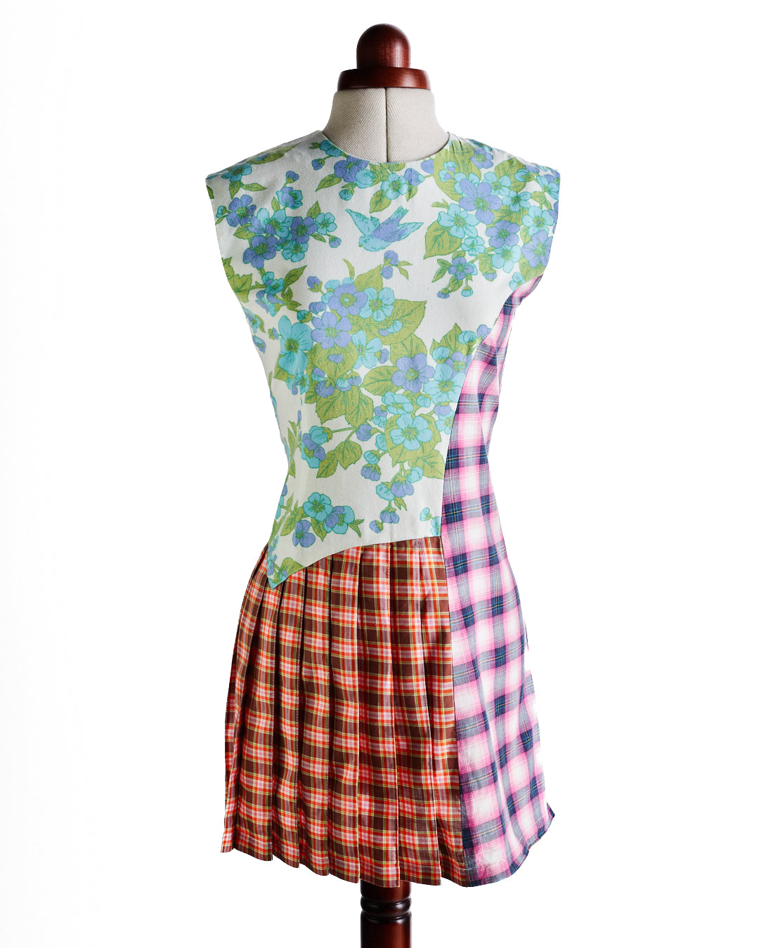 Rave Review Avril Patchwork Cotton Mini Dress