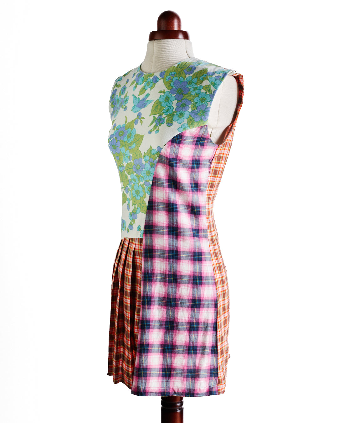 Rave Review Avril Patchwork Cotton Mini Dress