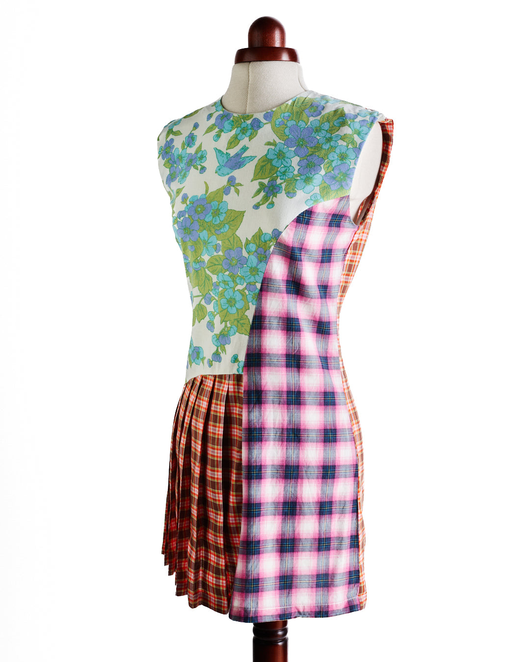 Rave Review Avril Patchwork Cotton Mini Dress