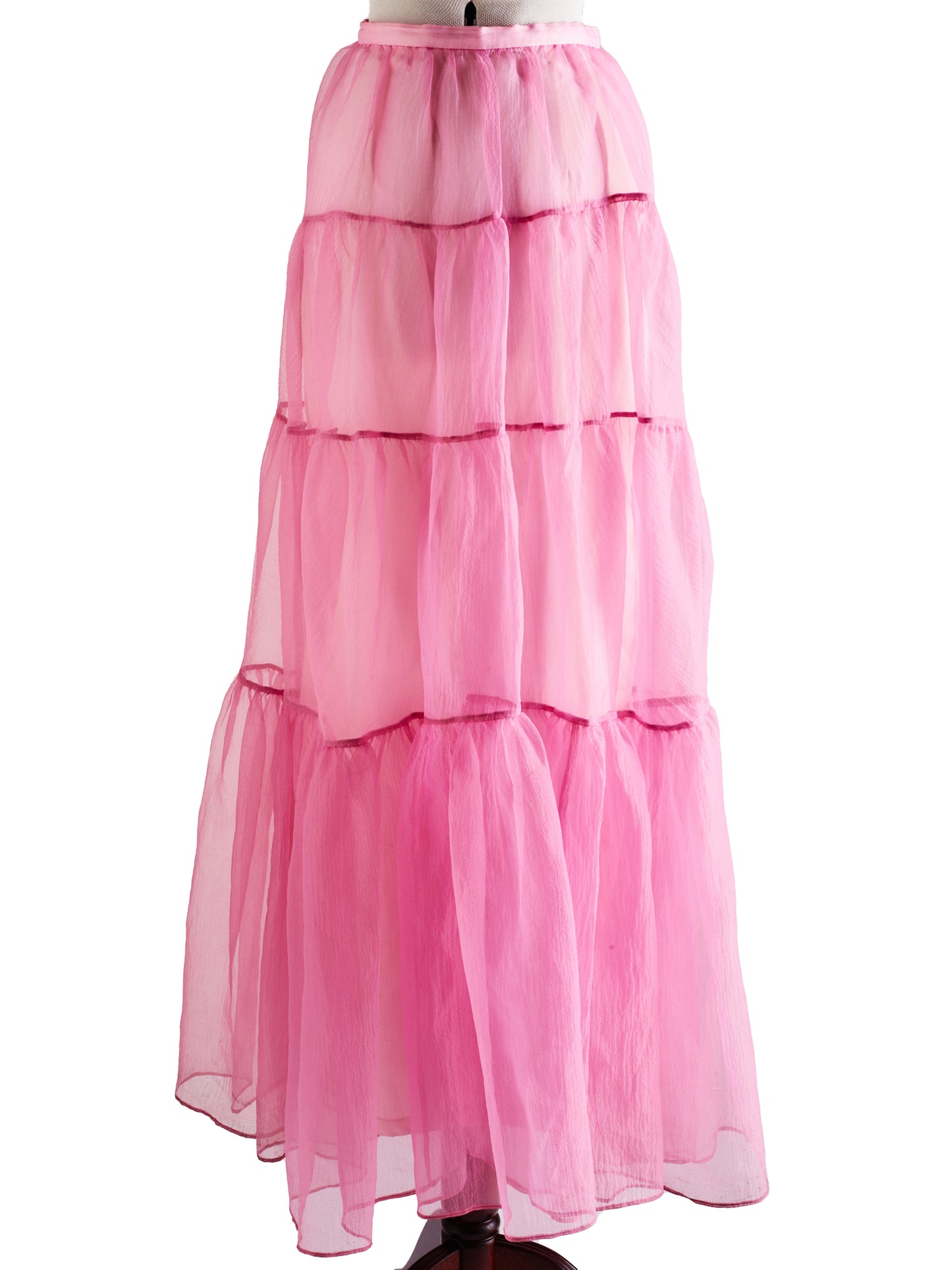 STAUD Baby Pink Dragon Skirt