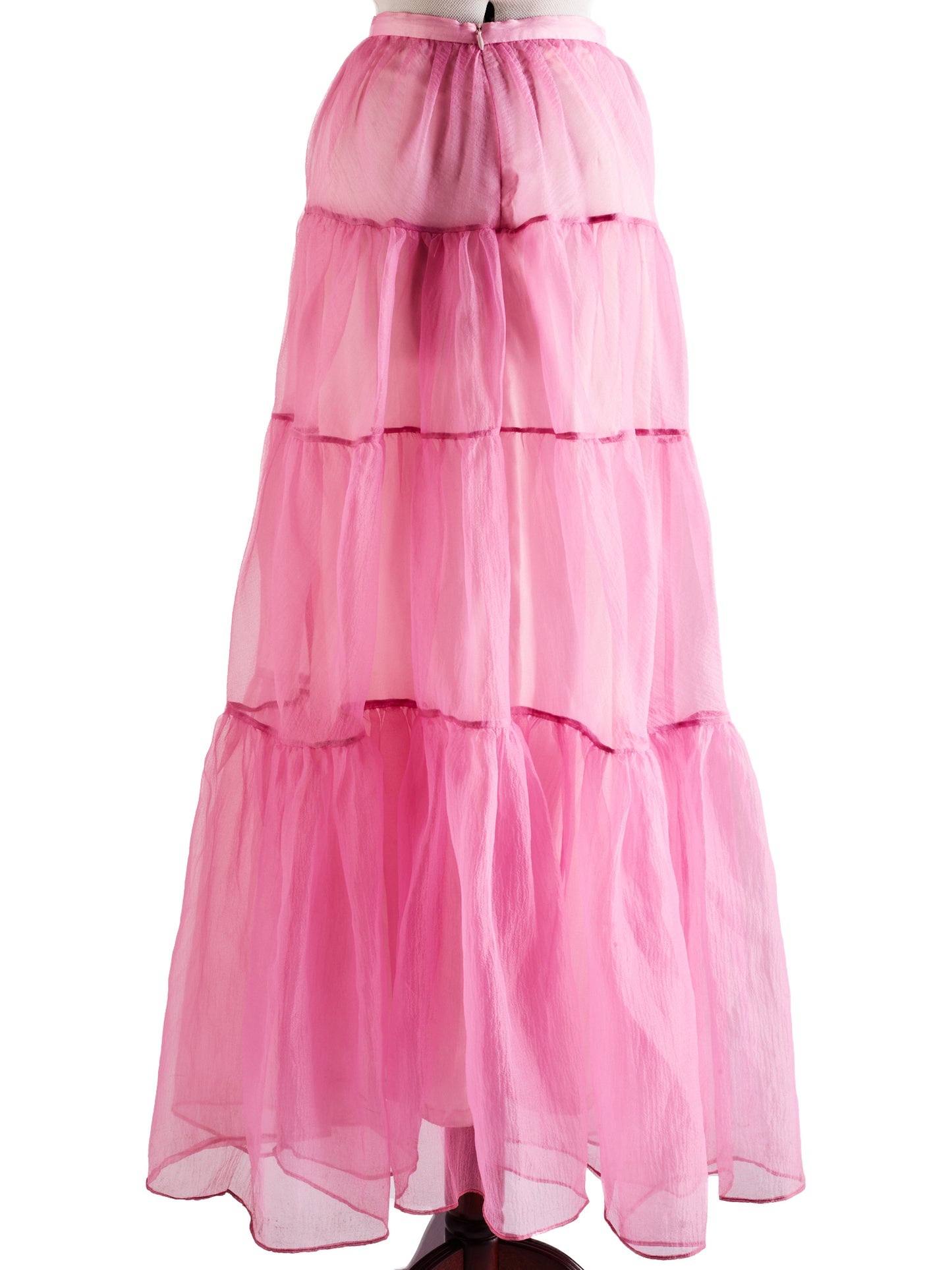 STAUD Baby Pink Dragon Skirt