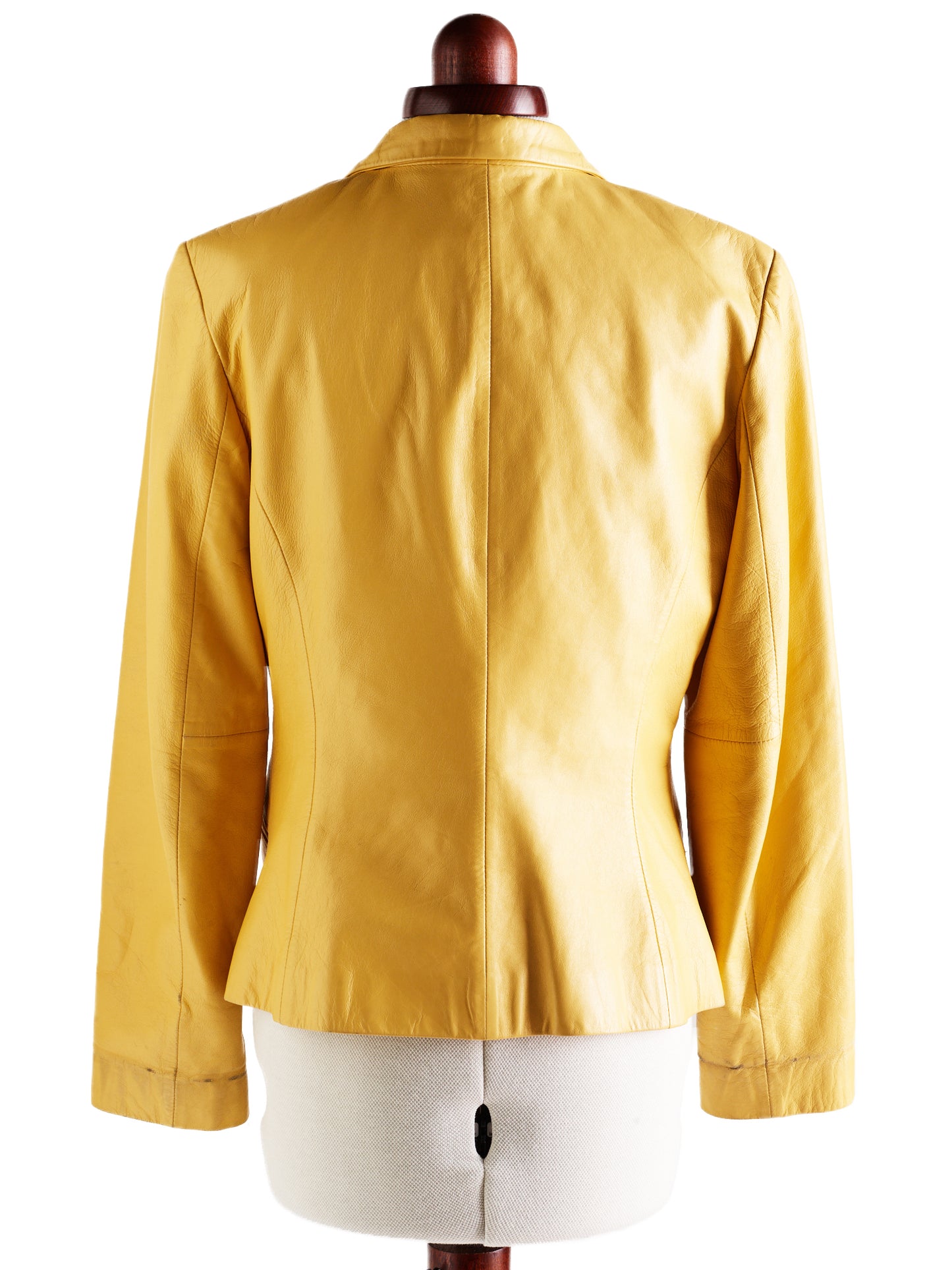 Yellow Ann Taylor Leather Jacket