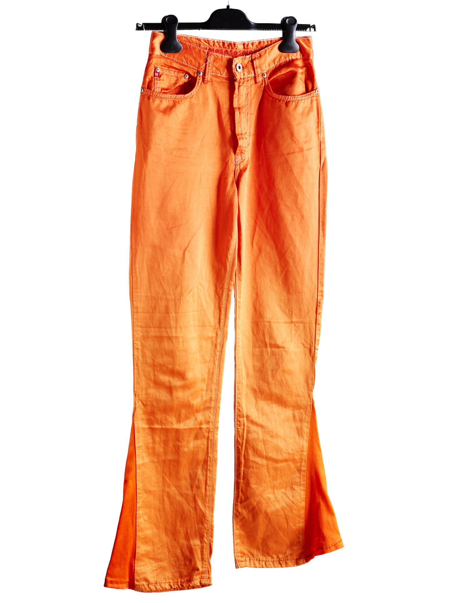 90s Orange Miss Sixty Flared Trousers