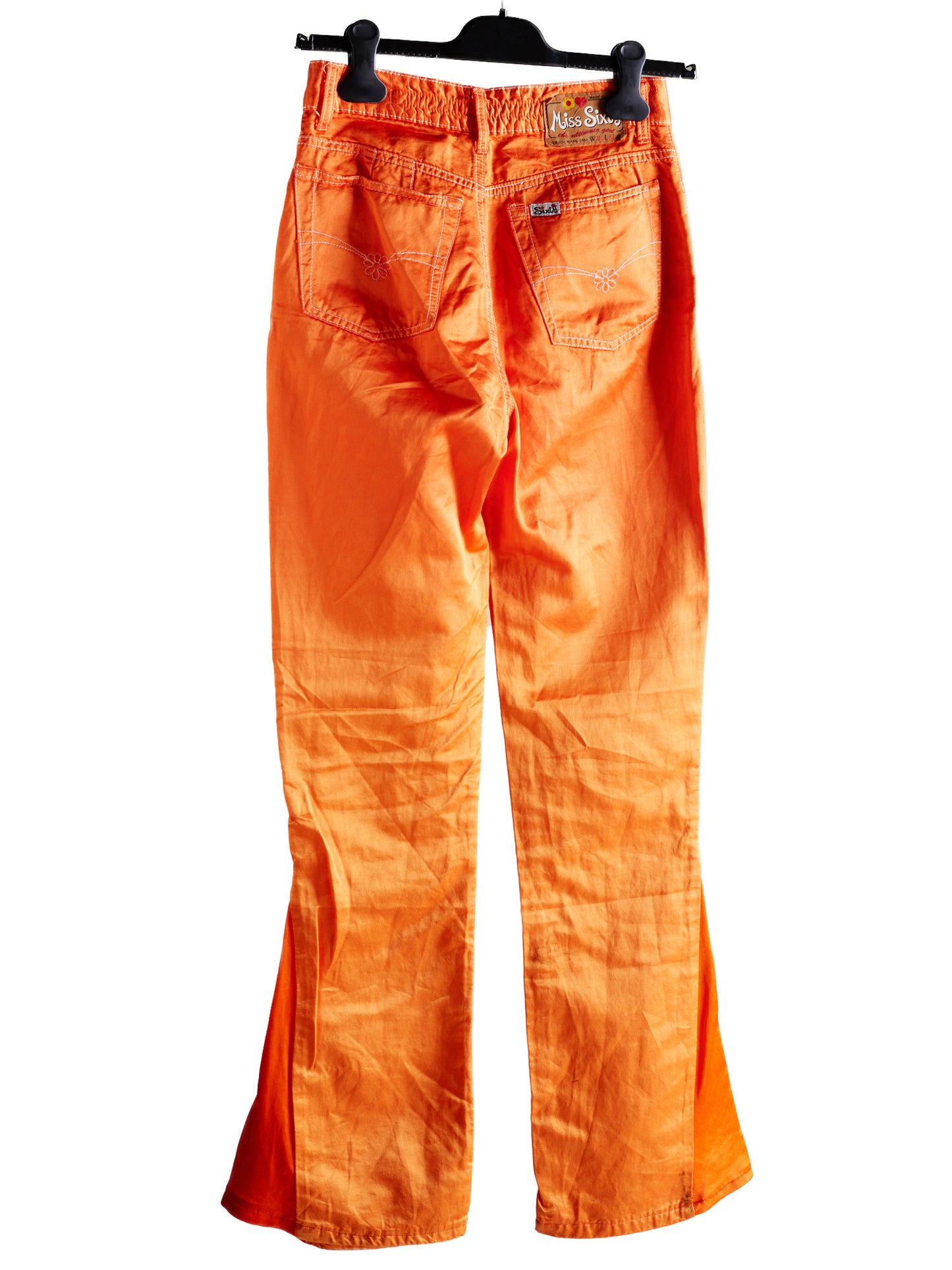 90s Orange Miss Sixty Flared Trousers