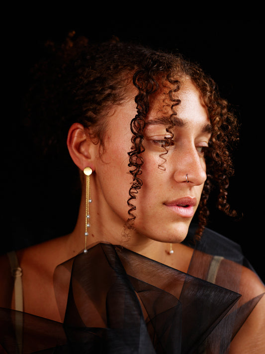 Unsigned Art Deco Tassel Earrings